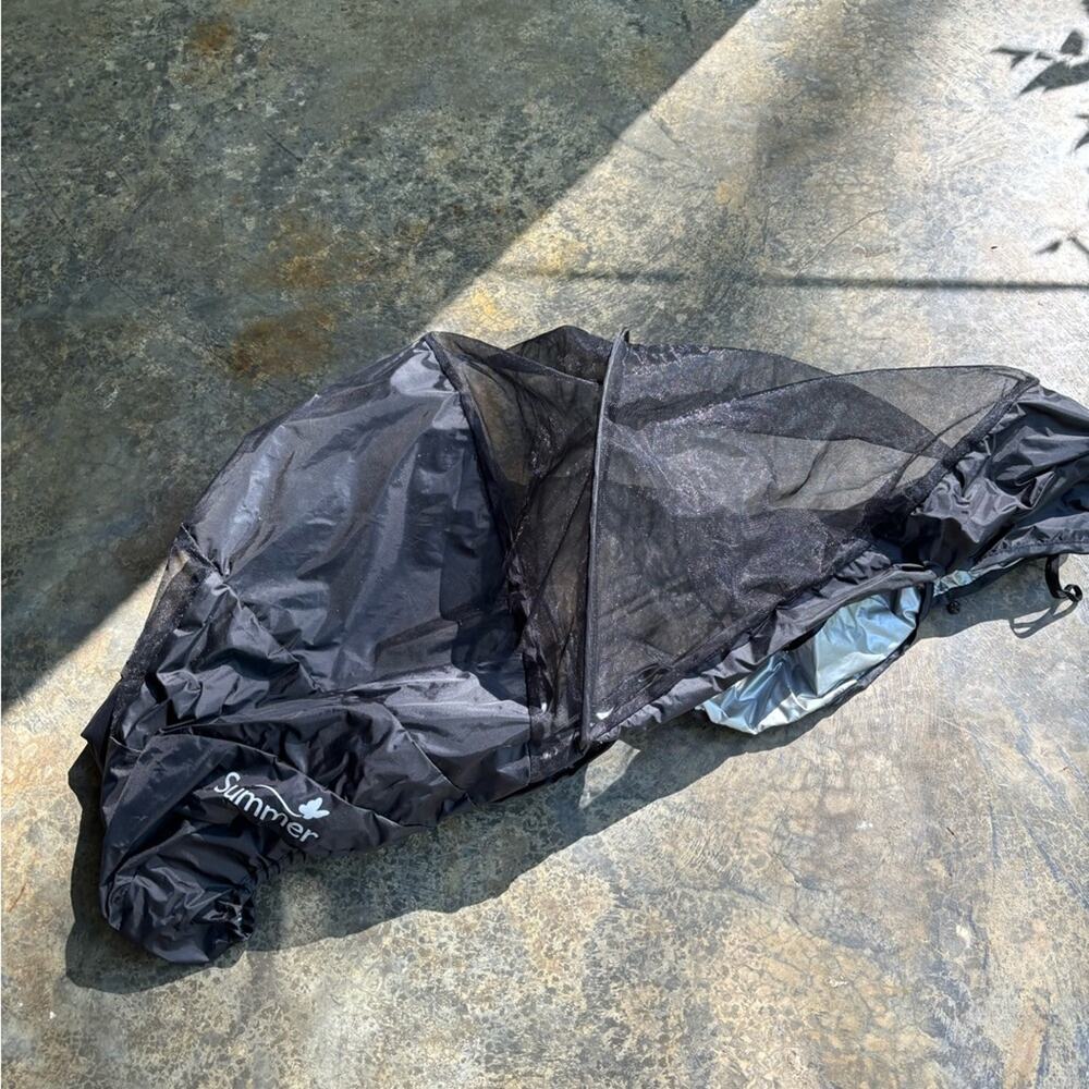 Summer stroller bug cover to keep bugs out netting to keep cool euc
